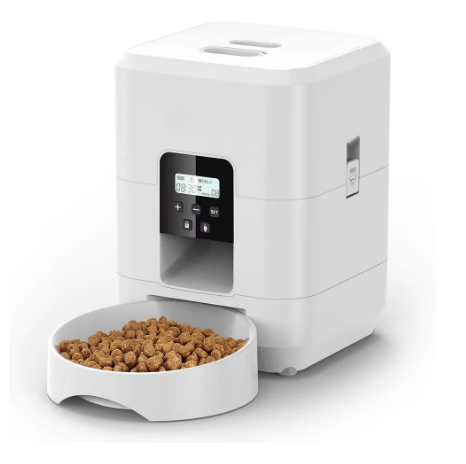 Distributore Automatico di Cibo per Gatti -  2L Fino a 4 Pasti al Giorno