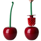 Scopino per WC di Design a Forma di Ciliegia – Rosso Vivace – Accessorio Bagno Creativo
