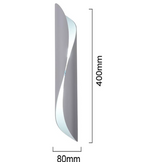 Applique Moderna da Parete E31-B - Lampada LED con Design Elegante (bianco)