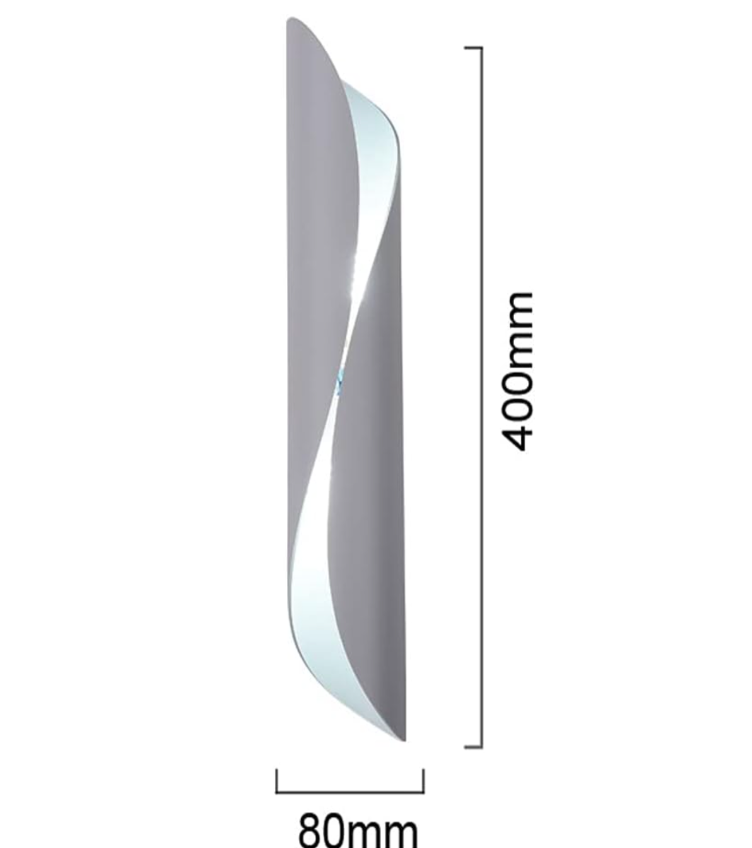 Applique Moderna da Parete E31-B - Lampada LED con Design Elegante (bianco)