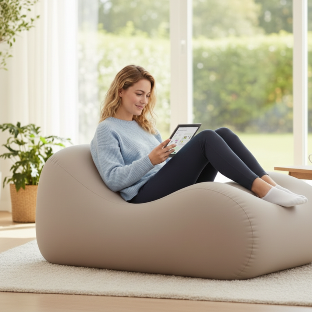 Poltrona Relax Gonfiabile Ergonomico Portatile – Comfort Premium da Interno ed Esterno