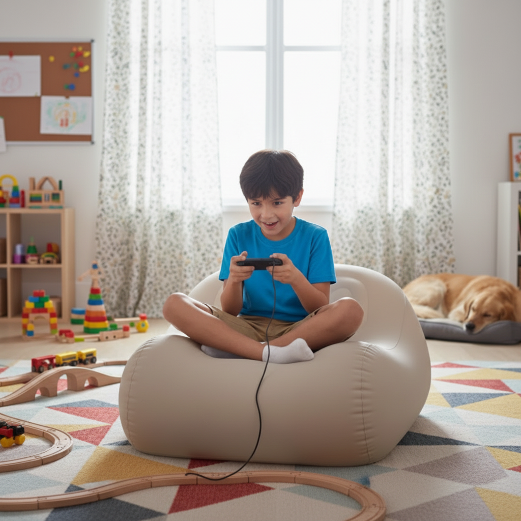 Poltrona Relax Gonfiabile Ergonomico Portatile – Comfort Premium da Interno ed Esterno