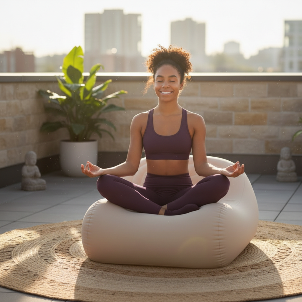 Poltrona Relax Gonfiabile Ergonomico Portatile – Comfort Premium da Interno ed Esterno