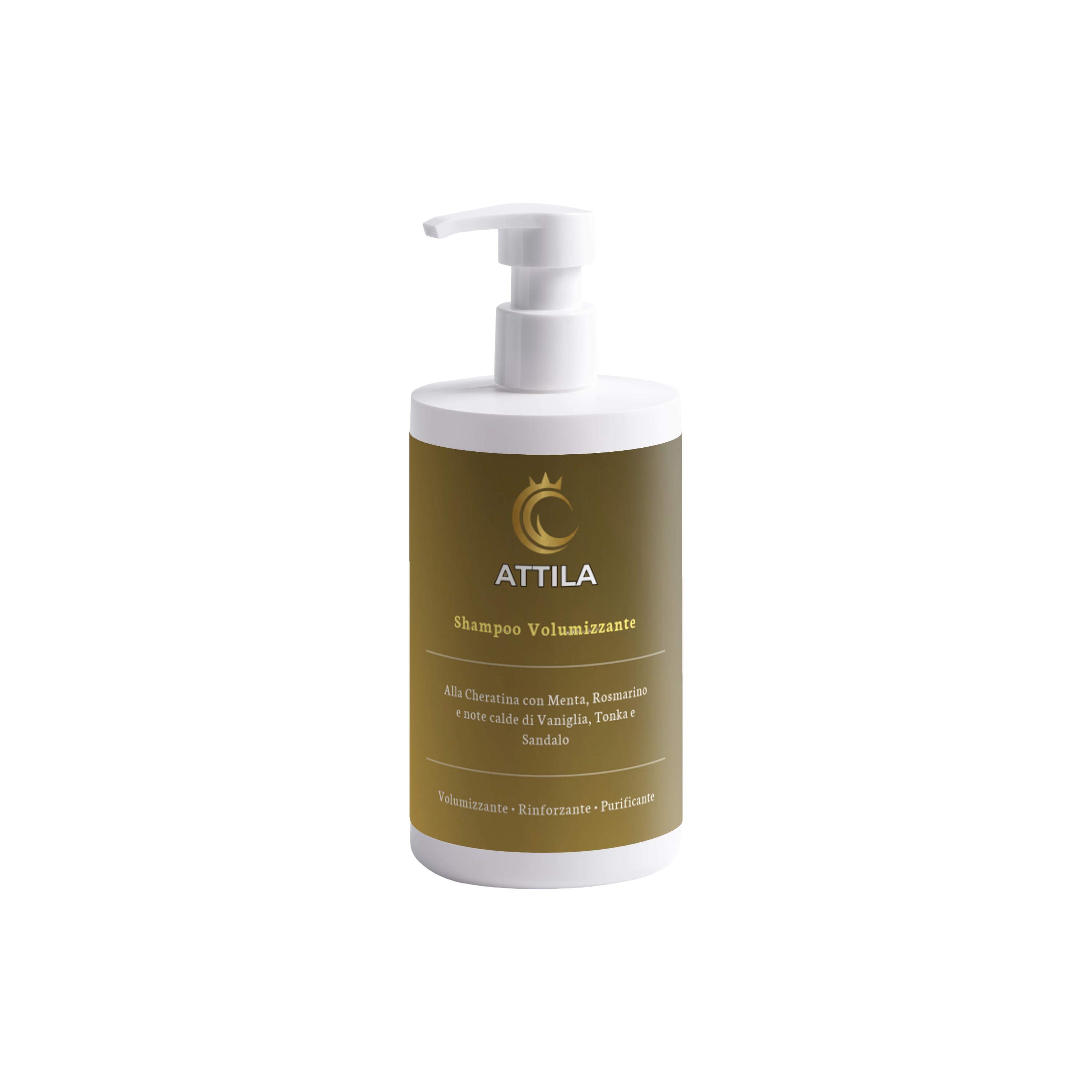 ATTILA | Shampoo Volumizzante, Rimpolpante e Vitalizzante alla Cheratina e Caffeina