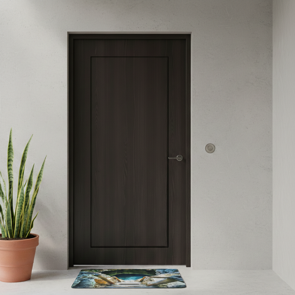 Tappeto Arredo "Grotta Misteriosa" – Stampa Fotografica Cenote – 40x60 cm