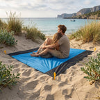 Coperta da Spiaggia Anti-Sabbia XXL 210x200 Telo Mare per Picnic e Campeggio