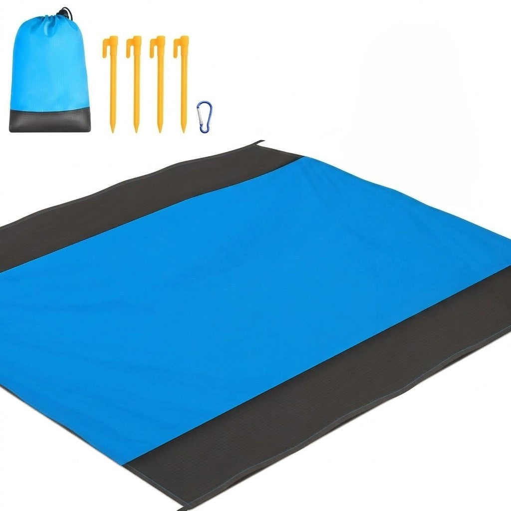 Coperta da Spiaggia Anti-Sabbia XXL 210x200 Telo Mare per Picnic e Campeggio