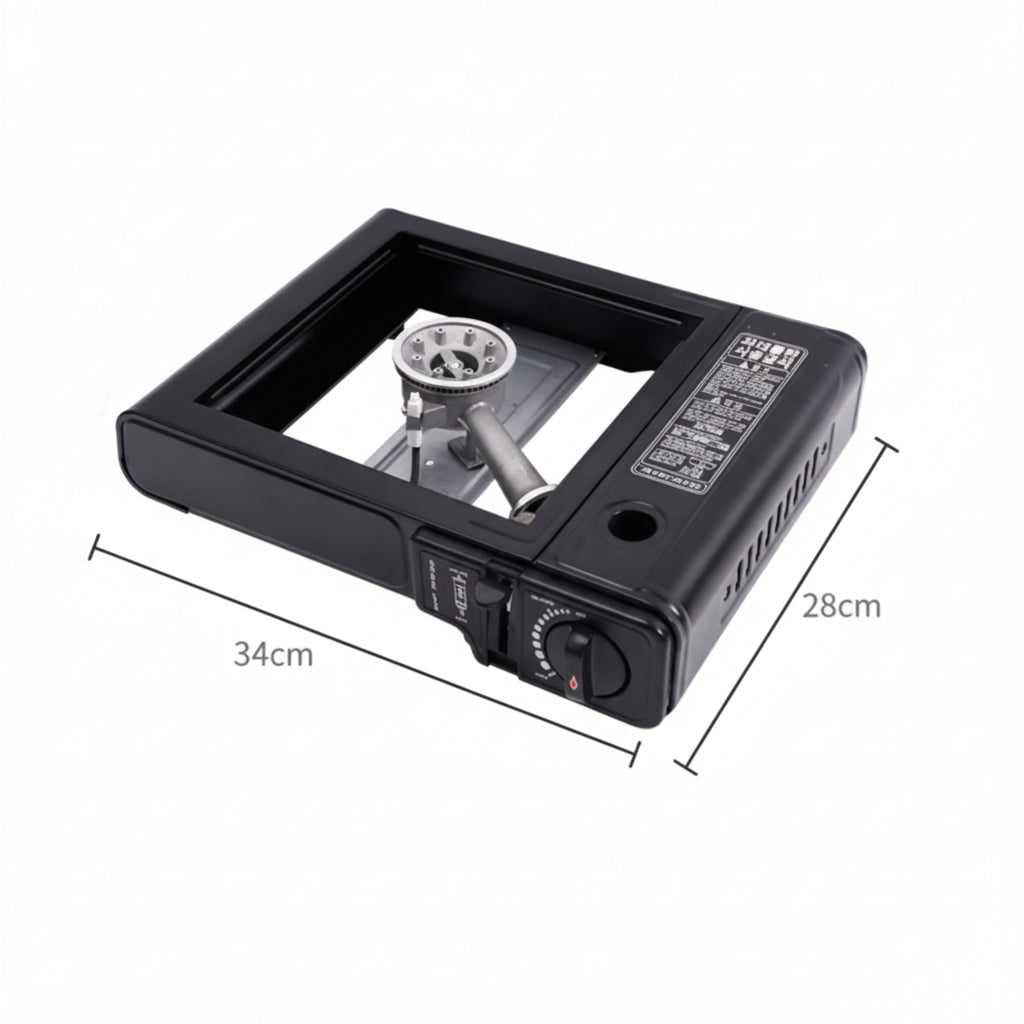 Fornello Acciaio a Gas Campeggio/Casa Portatile 2900w Piano Cottura