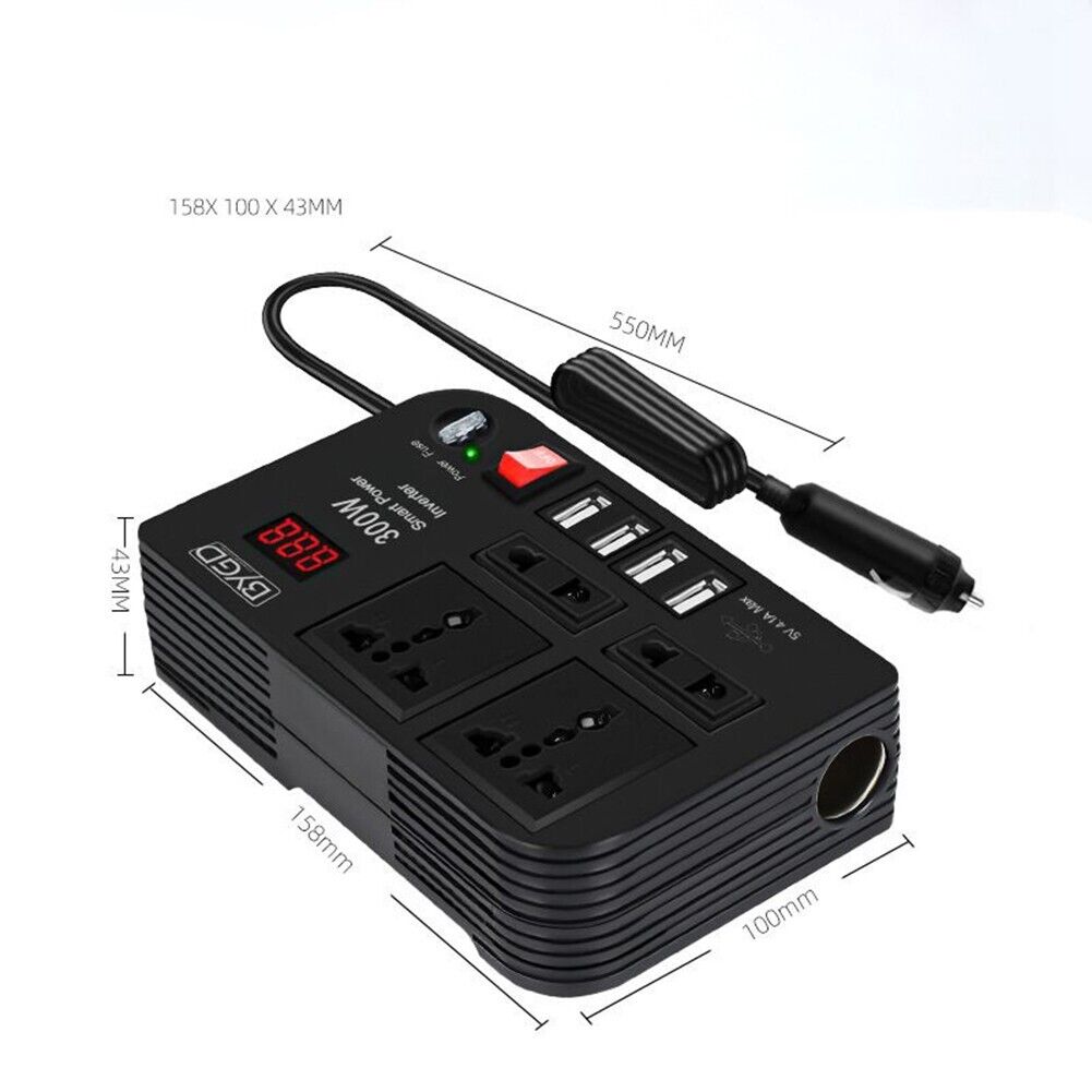 Auto Inverter 4 USB Veloce Carica Convertitore