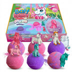 Set 6 Bombe da Bagno Frizzanti con Sorpresa Giocattolo per Bambini 6x100g