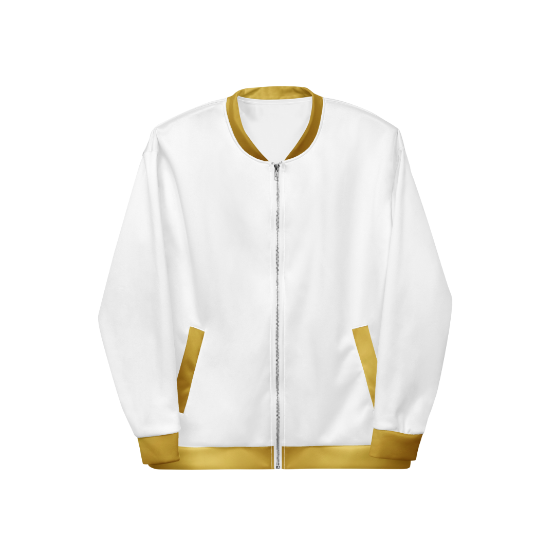 Giacca Bomber Attila", usa "Giacca Bomber Unisex Bianca Alta Qualità - Brand Attila - Stile Urban