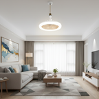 Ventilatore da Soffitto a LED con Telecomando –  3 Colori Dimmerabili, 3 Velocità, Silenzioso e Moderno