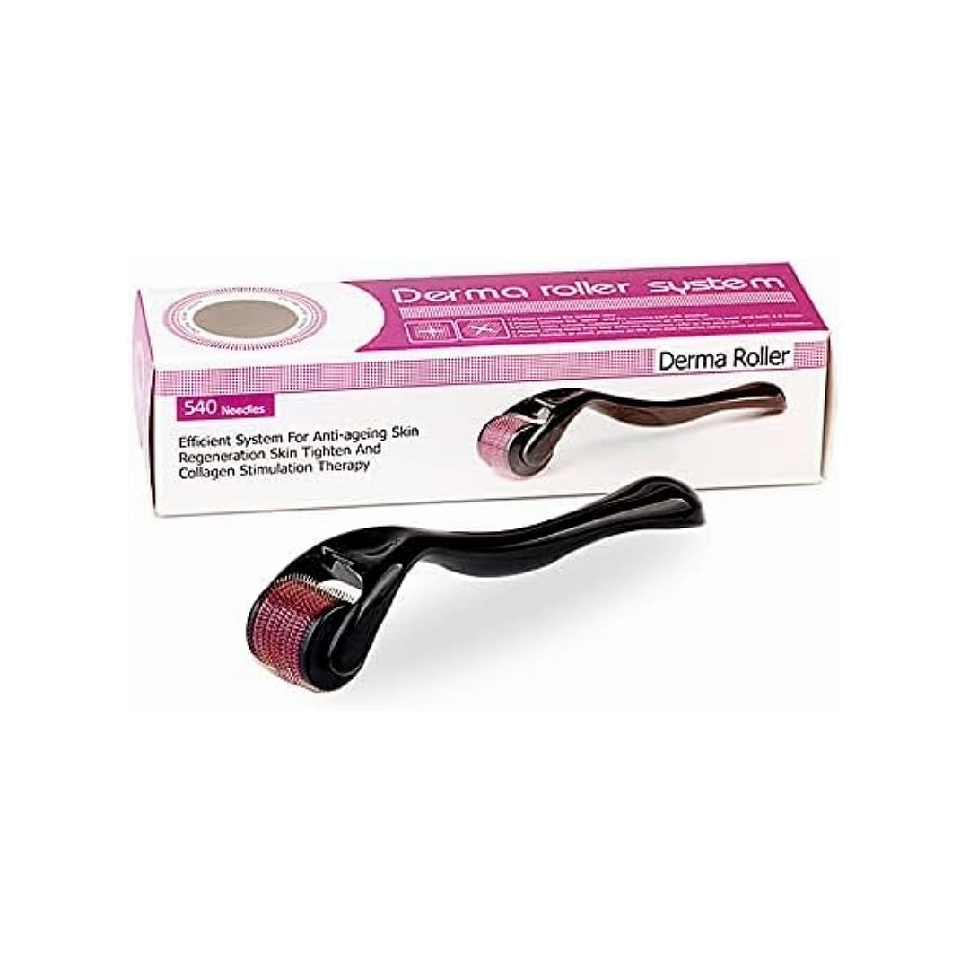 Rullo Derma Microneedle in Titanio 0,5 mm per Cura della Pelle, Trattamento delle Rughe e Stimolazione della Ricrescita dei Capelli