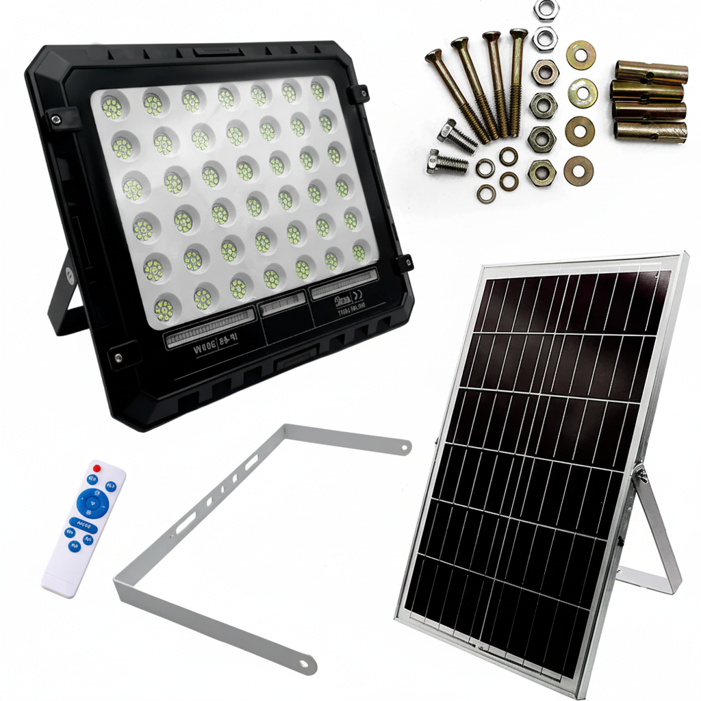 Faro LED con Pannello Solare - 50 Watt