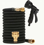 Tubo da Giardino Estensibile 22,5 Metri - Alta Pressione con Attacchi in Acciaio Inox