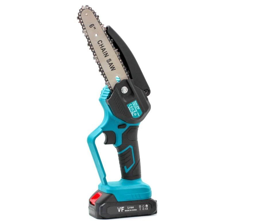 Kit Giardinaggio 4 in 1 – Motosega Elettrica 6" + Cesoia + Tagliarba + Soffiatore + 2 Batterie 88V al Litio Ricaricabili + Occhiali e Guanti