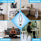 Ventilatore a Torre con Telecomando, Display Digitale, Timer e Oscillazione – 3 Velocità, 45W, 73 cm