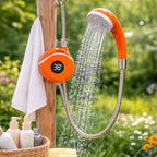 Doccia Portatile da Esterno con Pompa USB Ricaricabile - Ideale per Campeggio, Escursioni e Attività Outdoor